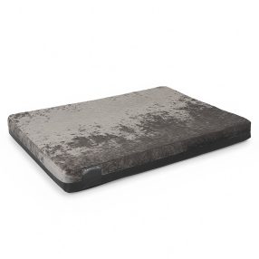 Basic Velvet, szürke kutyafekhely profilozott szivaccsal