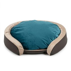   Alfa Comfort Forest Calm – Ovális memóriahabos kutyafekhely kerettel L (80 × 120 cm)