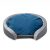 Alfa Comfort Midnight Stone – Ovális memóriahabos kutyafekhely kerettel M (60 × 90 cm)