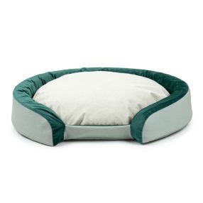   Alfa Comfort Sage Aura – Ovális memóriahabos kutyafekhely kerettel S (40 × 60 cm)