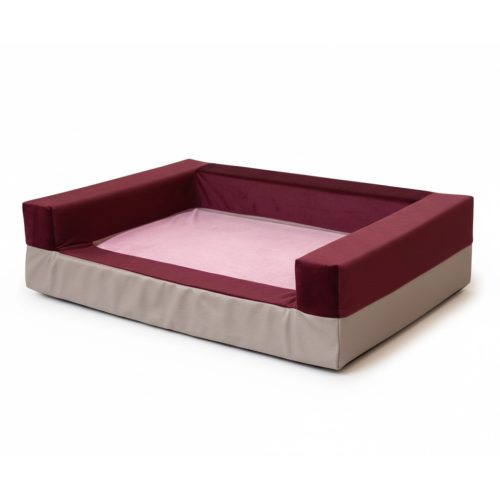Alfa Prime Rosé Velvet – Ortopéd kutyafekhely kerettel L (80 × 120 cm)