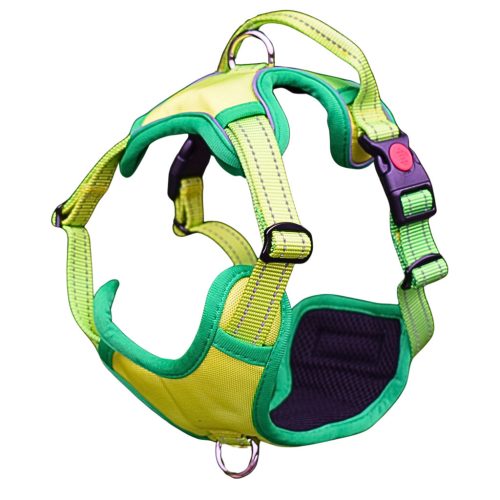 Proud of My – Húzásgátló biztonsági hám - Zöld-sárga (S)