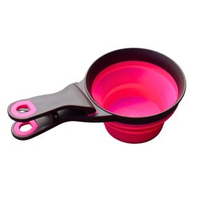   Összecsukható tápadagoló és zacskózáró csipesz - Rózsaszín - S