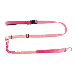   Proud of My – Rugalmas futópóráz sportos kutyasétákhoz (sötét-világos rózsaszín)