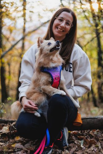 Proud of My – Sétáltató szett -  Kék-piros - (M)