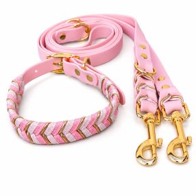 Blush Rose kutya nyakörv és póráz szett
